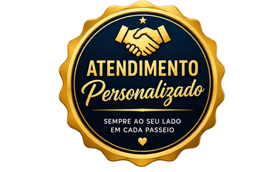 Selo atendimento personalizado em cada passeio — AracajuTur